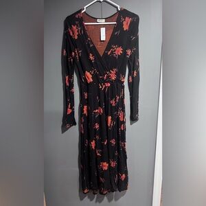 Plume and Thread floral long sleeve dress